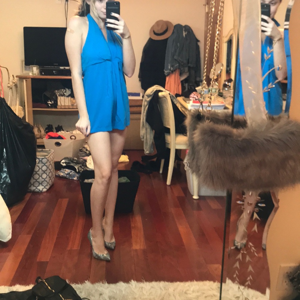 Backless Blue Romper🦋 - Picture 2 of 3